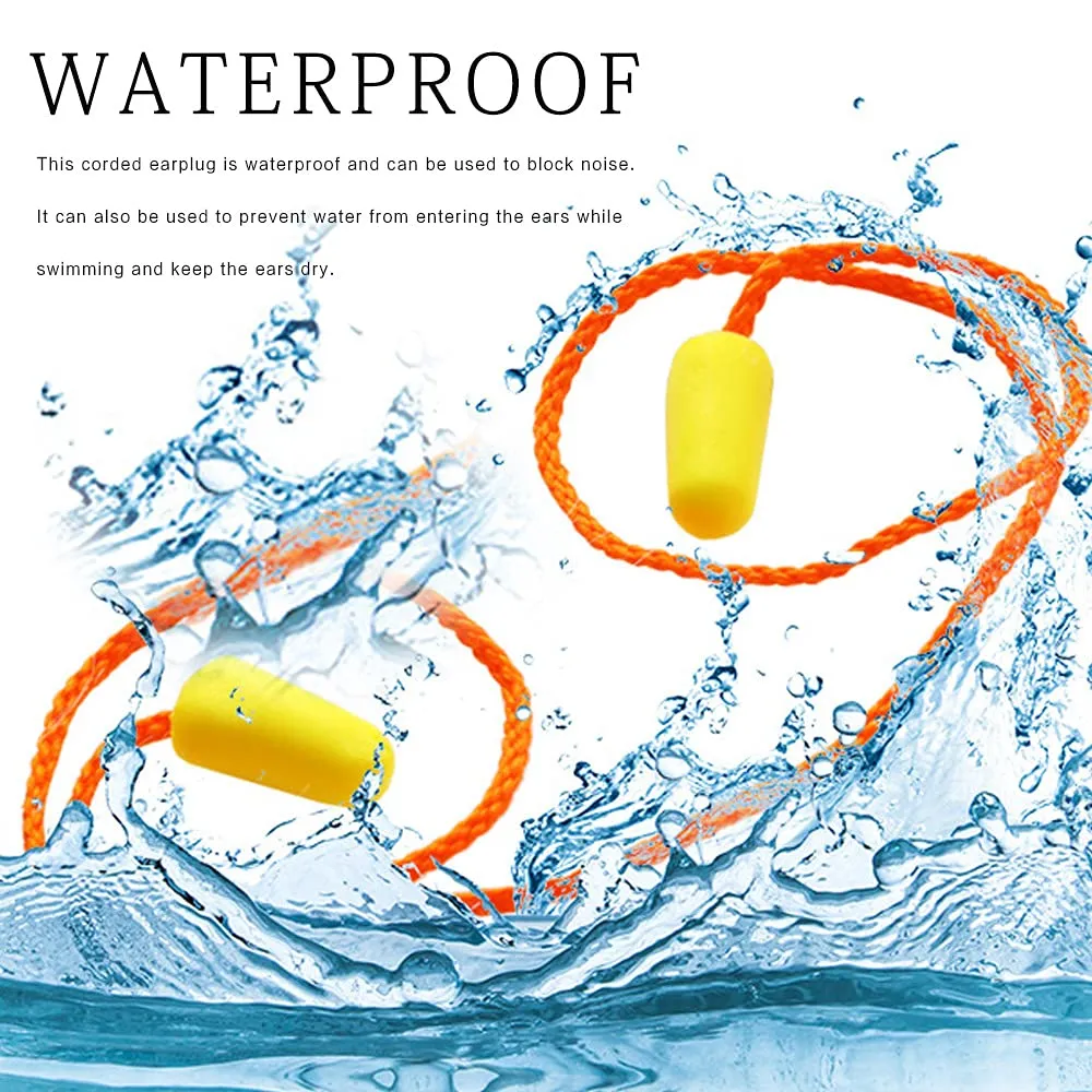 10 Box Noise Reduction Sponge Ear Plugs Foam Ear Plugs Sleeping Waterproof Noise Canceling Ear Plugs for Hearing Protection Sleeping Working