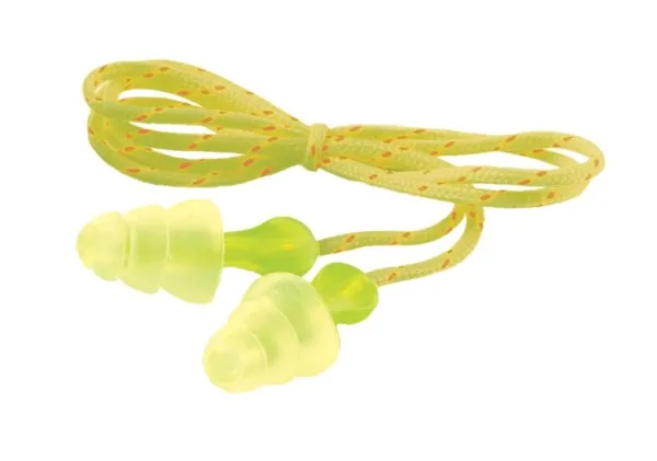 3M™ Tri-Flange™ Earplugs P3001, Cloth, Corded 400 Pair/Case