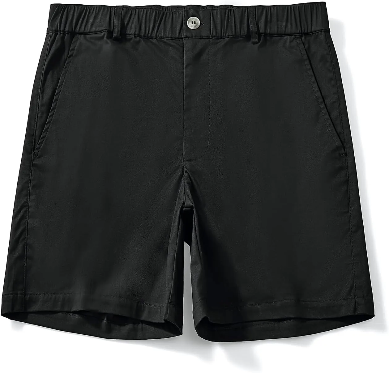 AIMPACT Mens Casual Cotton Shorts Classic Fit Elastic Waistband Casual Shorts 5.5 Inch Inseam with Pockets