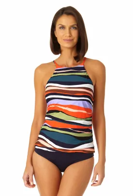 Anne Cole - Women's High Neck Tankini Top