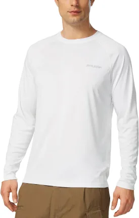 baleaf Men's Sun Protection Shirts UV SPF UPF 50  Long Sleeve Rash Guard Fishing Running Quick Dry Lightweight