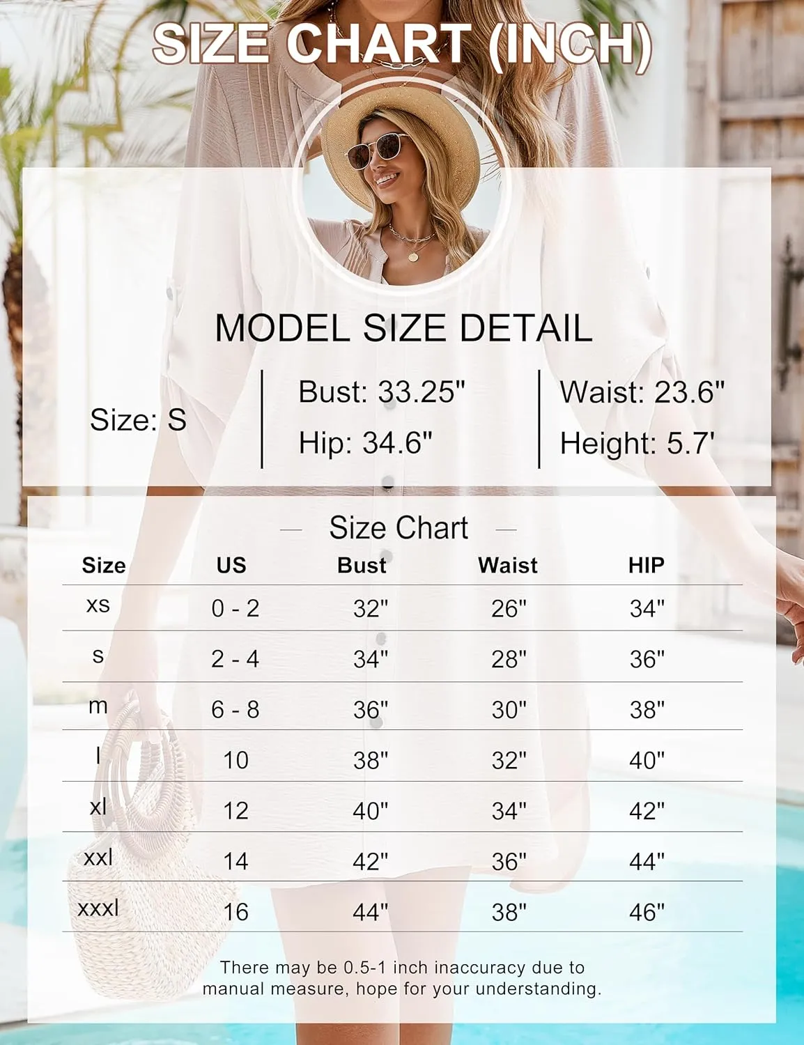 BMJL Women Beach Cover Ups V Neck Button Down Swimsuit Coverup Swimwear Bathing Suit Cover Up 2025