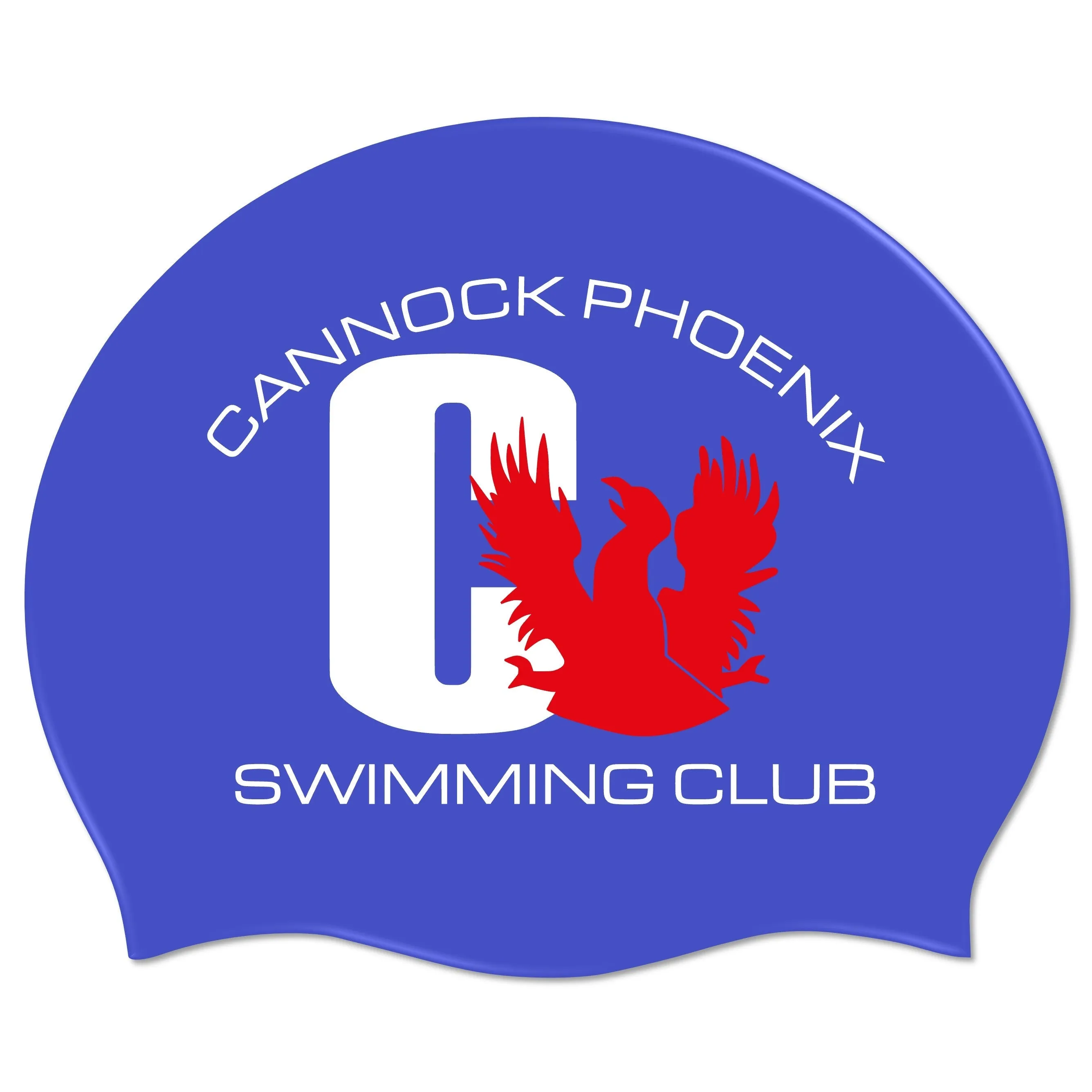 Cannock Phoenix Swimming Club Silicone Swimming Cap