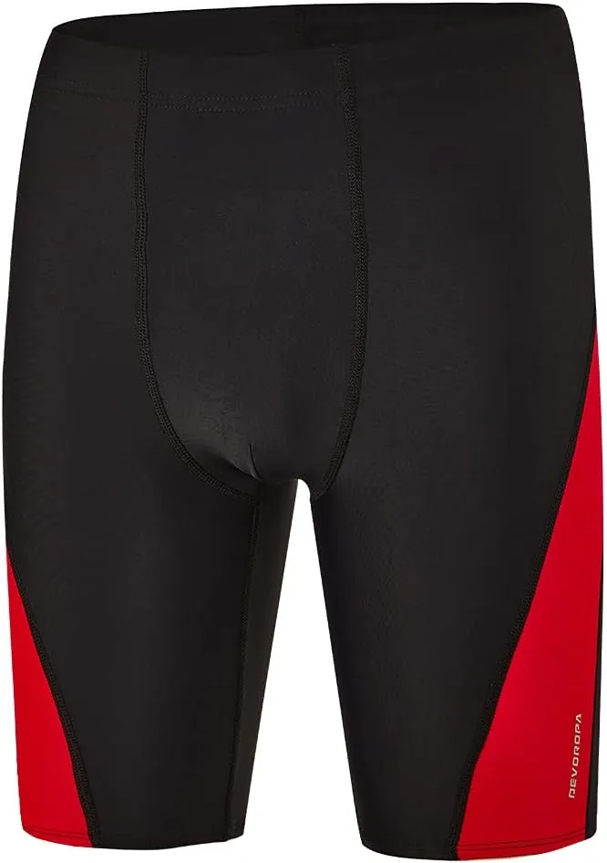 DEVOROPA Boys Swim Jammers Youth Competitive Swim Team Trunks Racing Swimsuit Athletic Swimming Shorts Slim/Standard/Husky