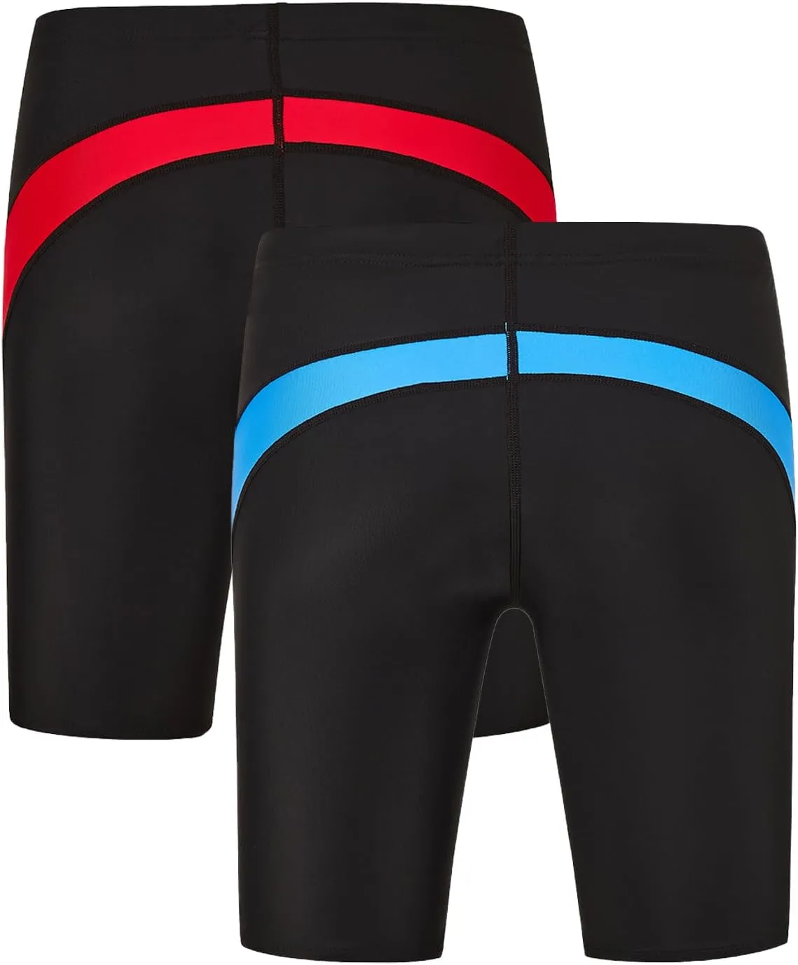 DEVOROPA Boys Swim Jammers Youth Competitive Swim Team Trunks Racing Swimsuit Athletic Swimming Shorts Slim/Standard/Husky