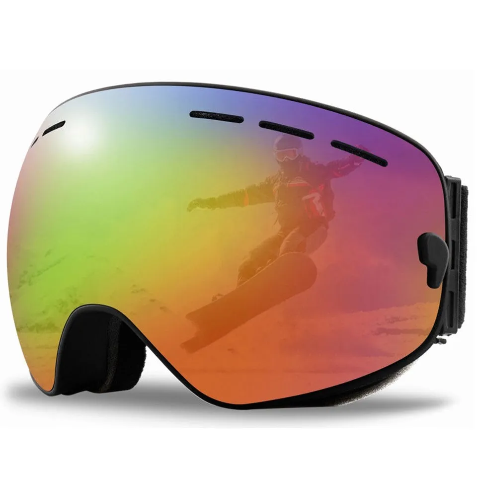 Double layers anti-fog ski goggles snow snowboard glasses
