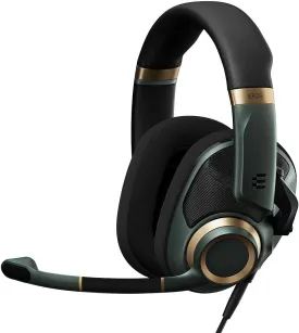 EPOS H6Pro - Open Acoustic Gaming Headset with Mic - Lightweight Headband - Comfortable & Durable Design - Xbox Headset - PS4 Headset - PS5 Headset - PC/Windows Headset - Gaming Accessories (Green)