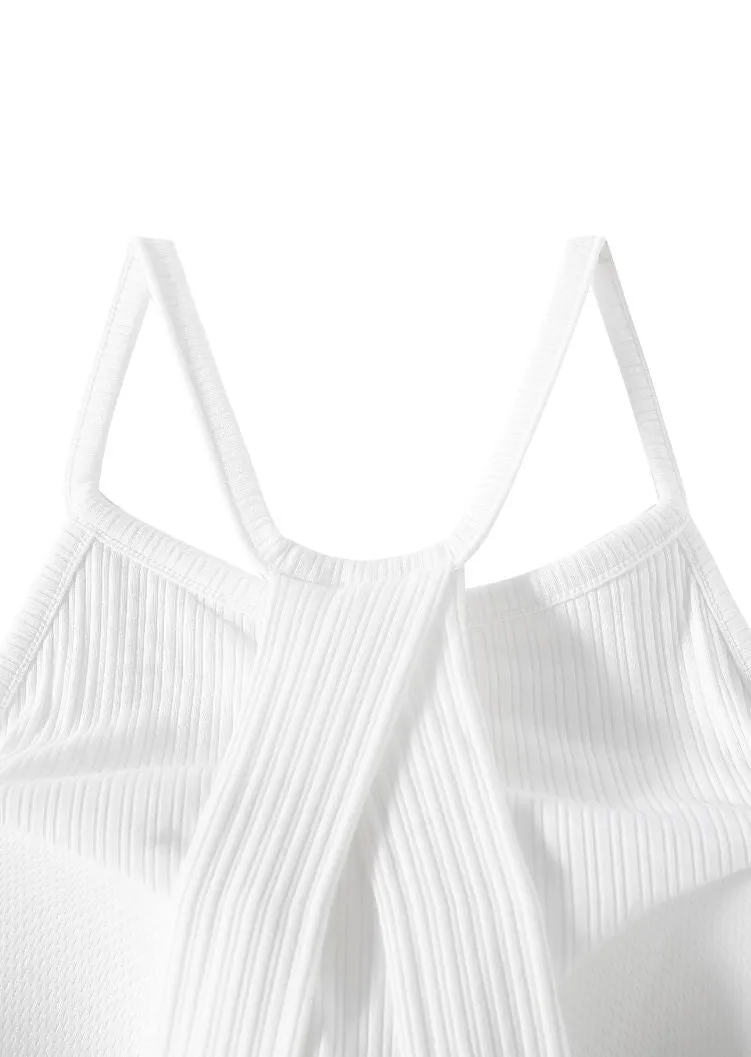 Faitha Padded Ribbed Cotton Cami