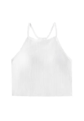 Faitha Padded Ribbed Cotton Cami