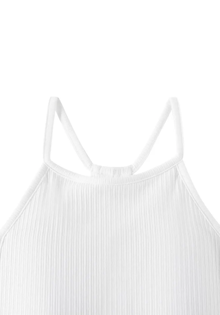 Faitha Padded Ribbed Cotton Cami