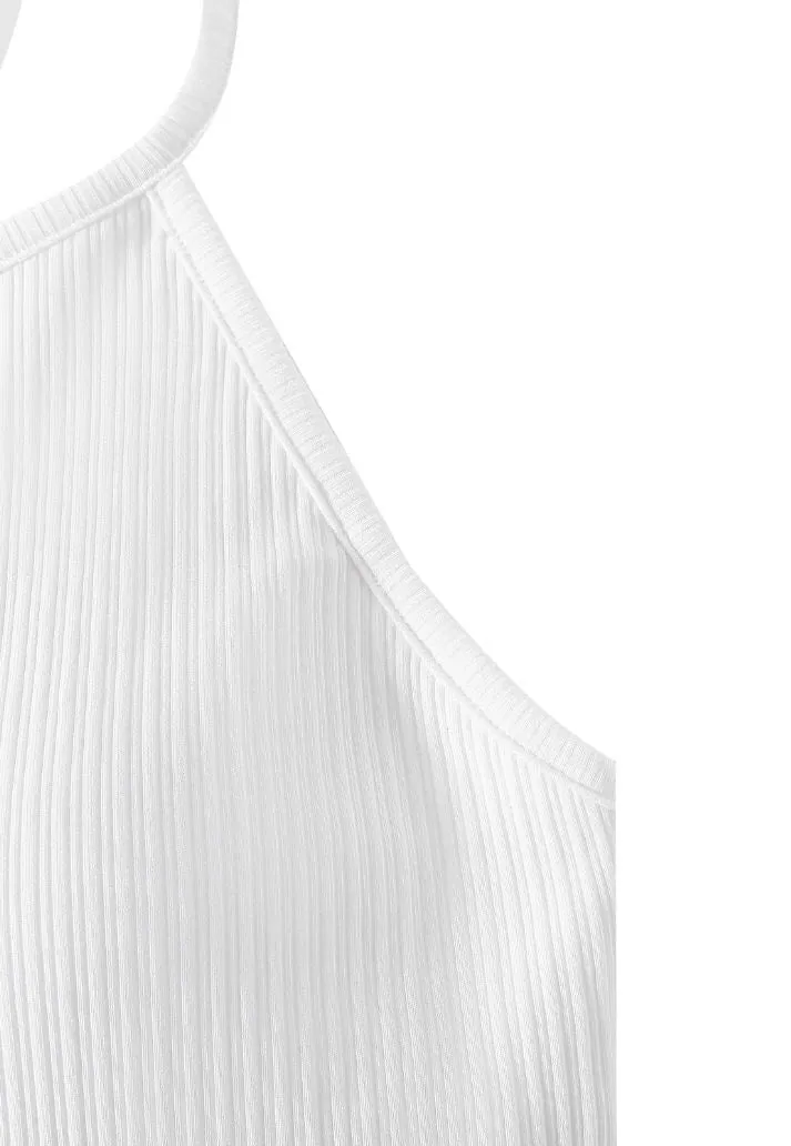 Faitha Padded Ribbed Cotton Cami