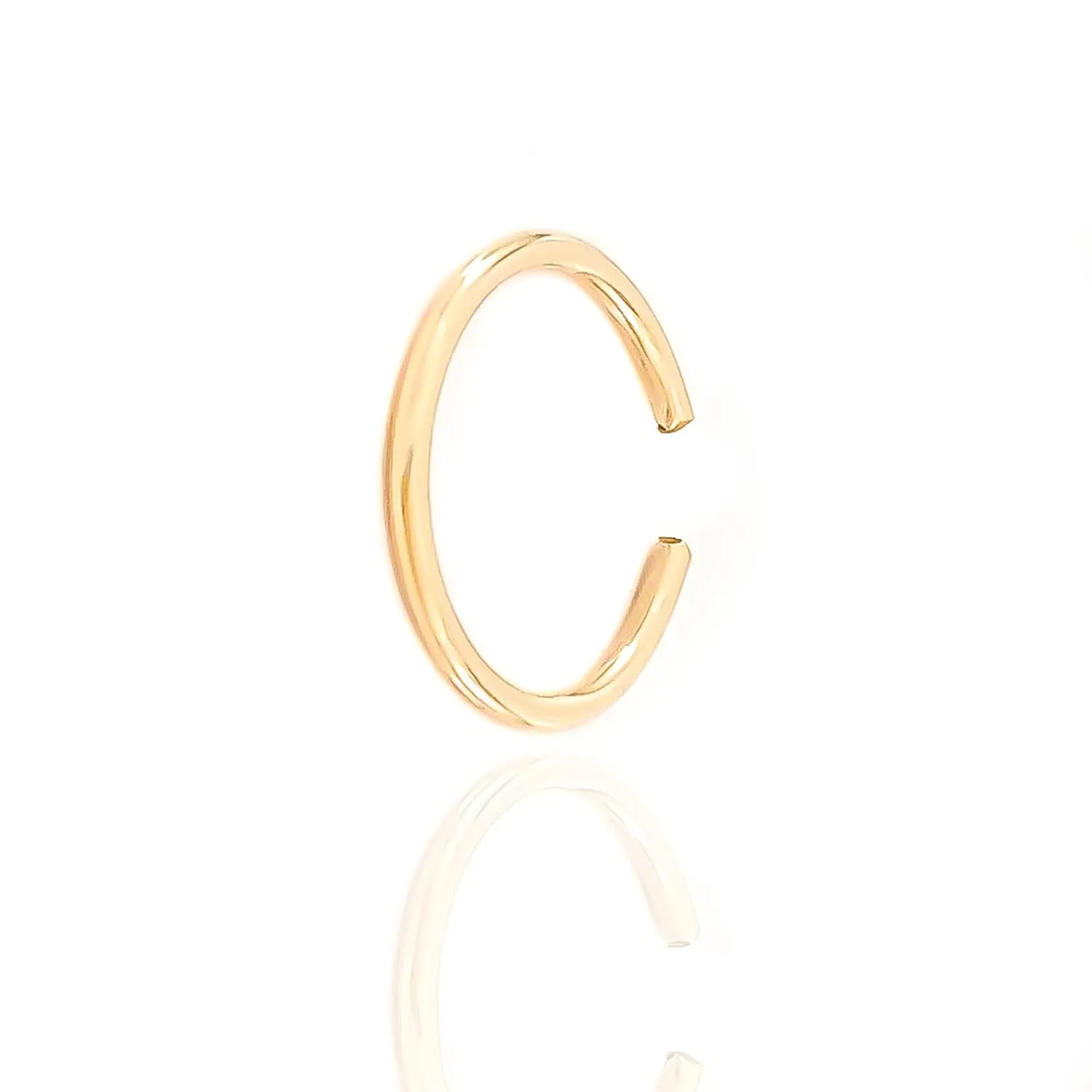 Gold Ear Cuffs for Women, 14K Gold Filled, 18ga, 12mm, Ear Cuff for Non Pierced Ears, Gold Ear Cuffs for Women Conch, Ear Cuffs for Women Non Piercing Gold, Gold Ear Cuff (14K Gold Filled)
