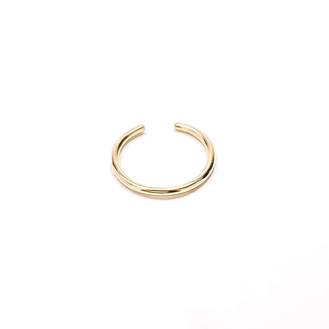 Gold Ear Cuffs for Women, 14K Gold Filled, 18ga, 12mm, Ear Cuff for Non Pierced Ears, Gold Ear Cuffs for Women Conch, Ear Cuffs for Women Non Piercing Gold, Gold Ear Cuff (14K Gold Filled)