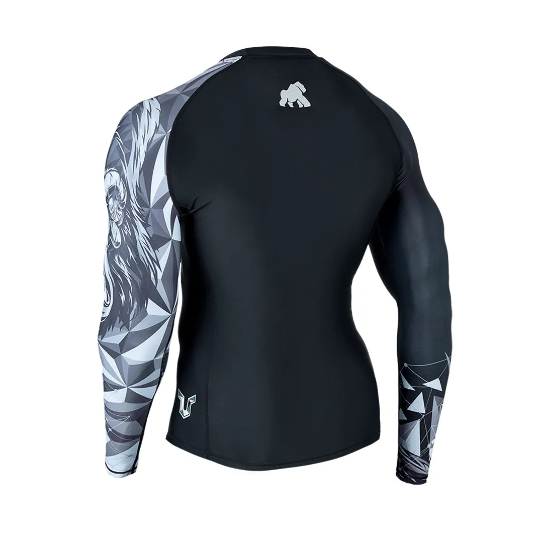 Graphic UPF50  Long Sleeve Rash Guard for Men - King Kong Style