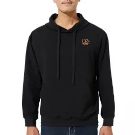 HUGE SPORTS Classic Revival Black Hoodie - Mountains & Seas Series