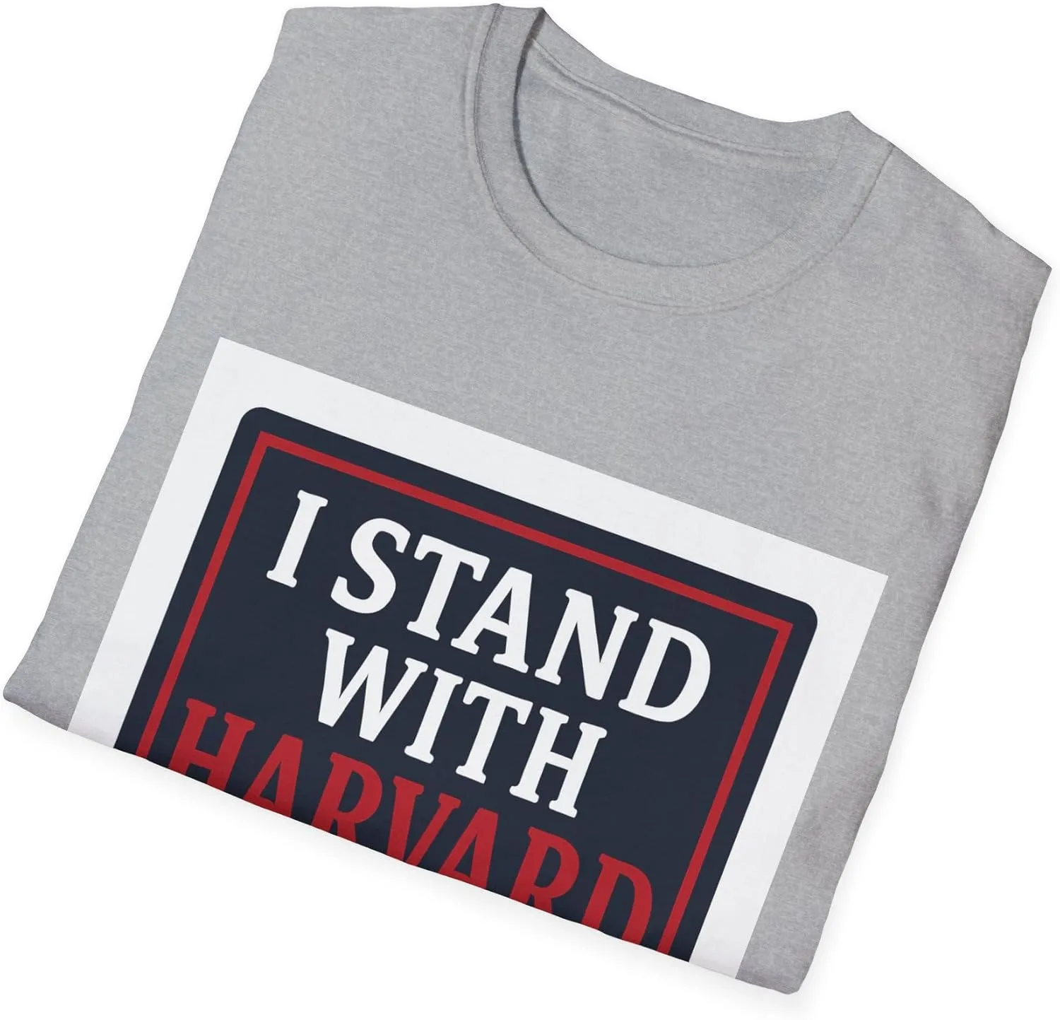 I Stand with Harvard! Protest Rights T-Shirt - Show Your Support for Free Speech & Resistance PeopleOverPower dot Me Shirt 2