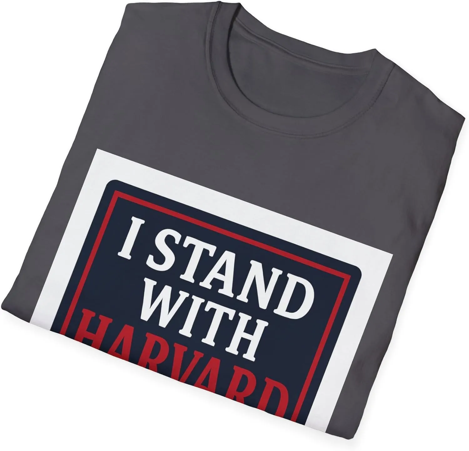 I Stand with Harvard! Protest Rights T-Shirt - Show Your Support for Free Speech & Resistance PeopleOverPower dot Me Shirt 2