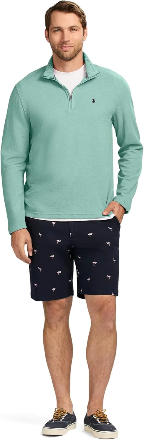 IZOD Men's Performance Comfort Quarter Zip Long Sleeve Shirt