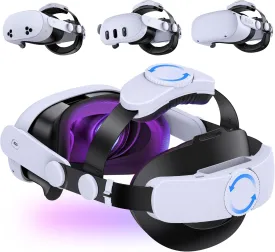 Kawaye Comfort Head Strap for Meta Quest 3S/Quest 3/Quest 2 Head Strap, Double Knobs Adjustable Elite Strap Replacement,VR Headset Accessories Strap Enhanced Support&Comfort&Reduce Pressure