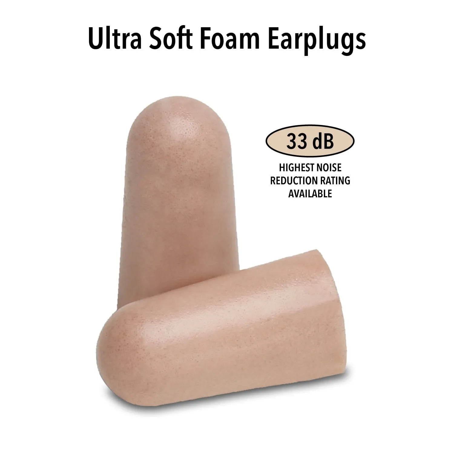 Mack's Ultra Soft Foam Earplugs, 50 Pair - 33dB Highest NRR, Comfortable Ear Plugs for Sleeping, Snoring, Travel, Concerts, Studying, Loud Noise, Work | Made in USA