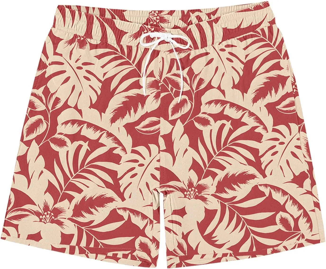 Mens Casual Graphic Swim Shorts Summer Lightweight Outdoor Beach Shorts Loose Fit Big and Tall Pants for Vacation