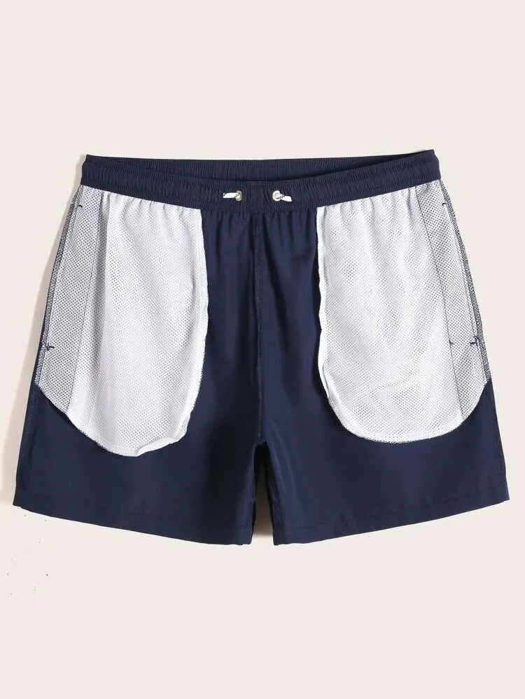 Men’s Drawstring Aqua Swim Trunks