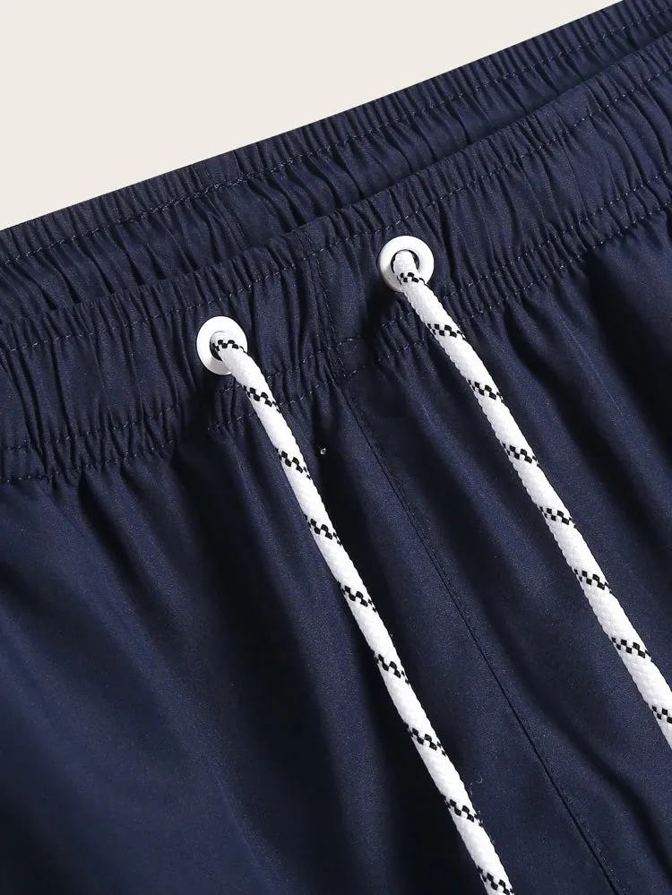 Men’s Drawstring Aqua Swim Trunks