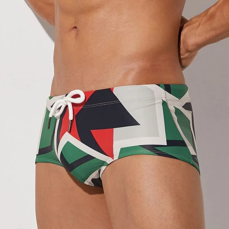 Mid Century Swim Trunks