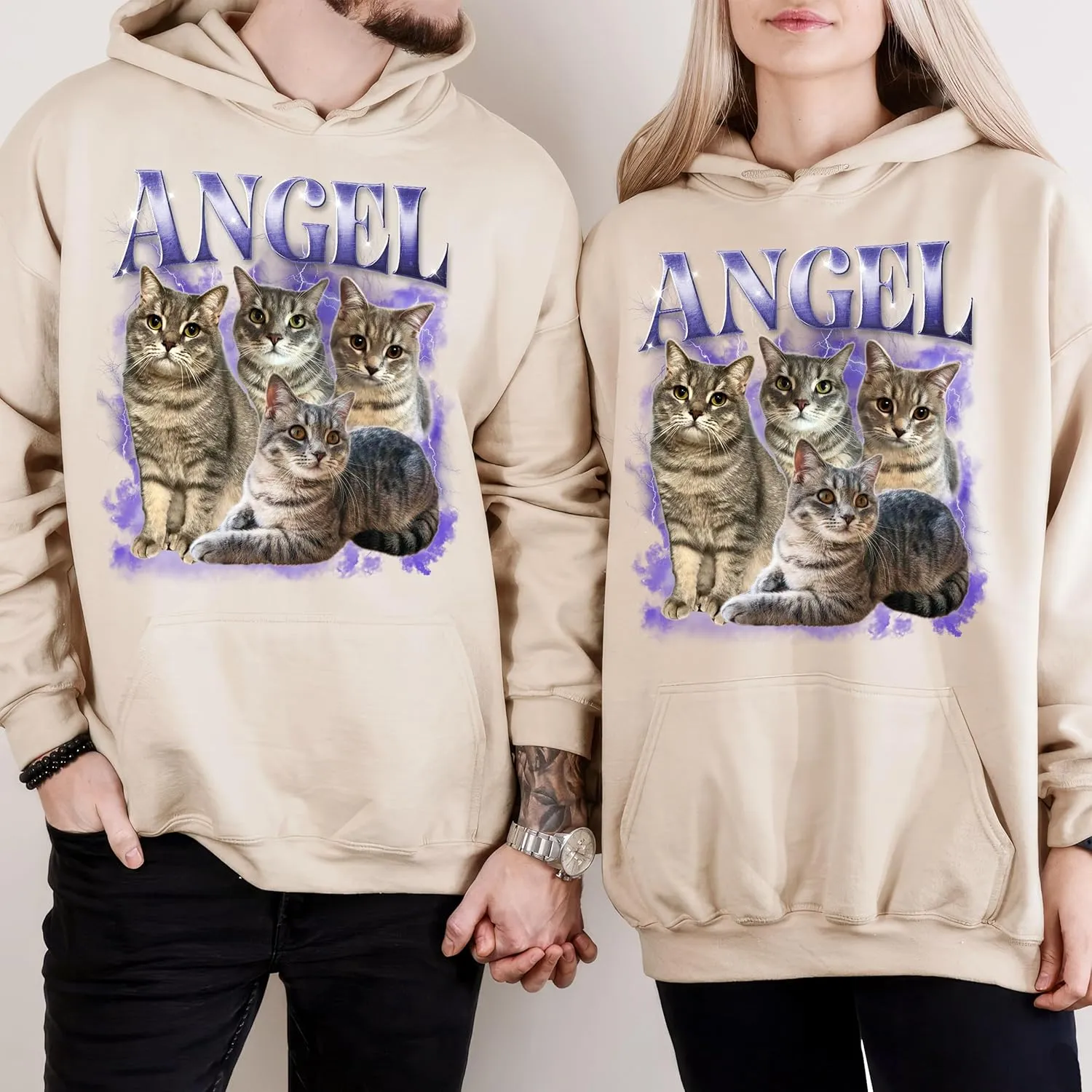 Mit & Mia Custom Your Own Bootleg Rap Shirts for Boyfriend Girlfriend Face Shirt with Photo Gift for Him Her Pet Lovers