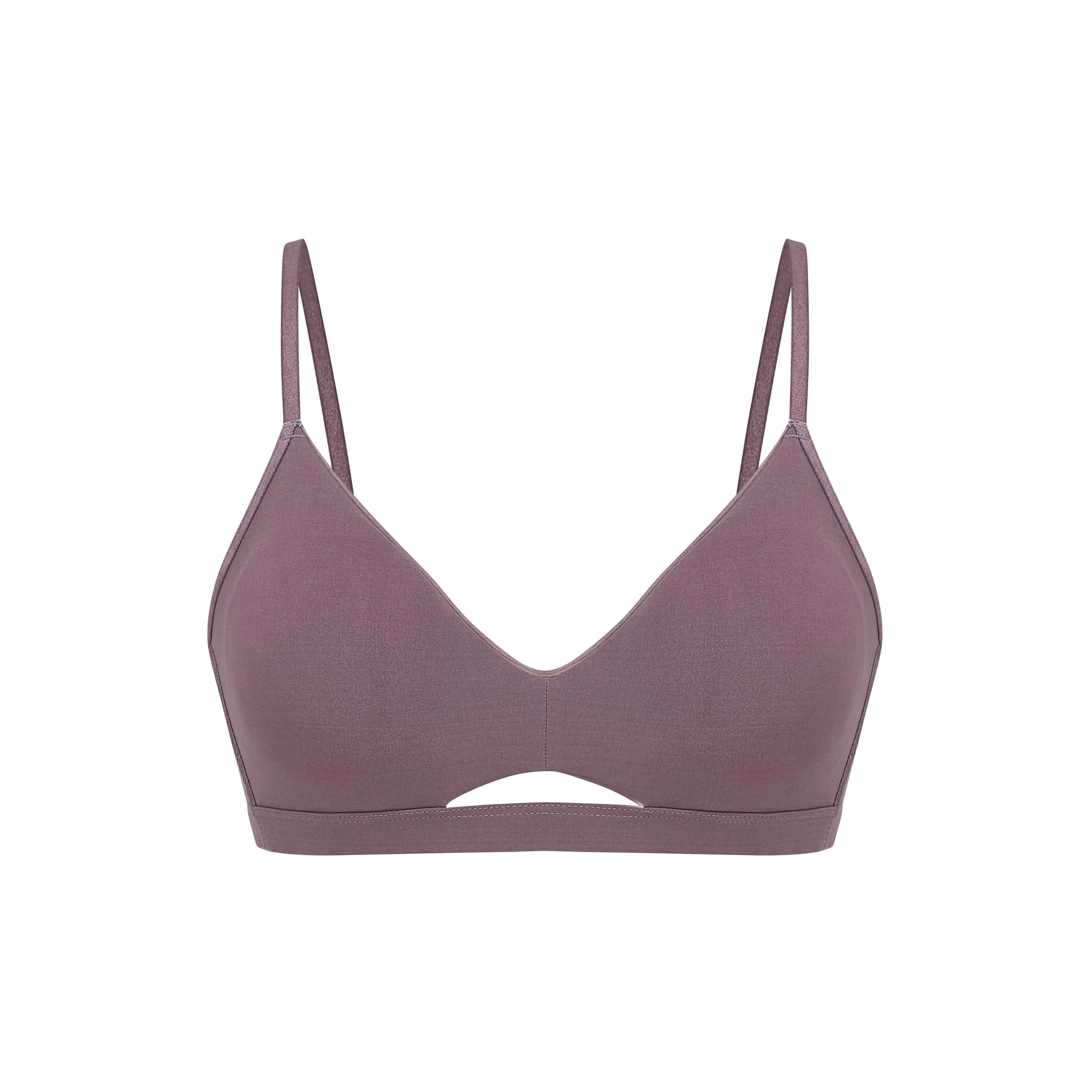 Nude Tulle Triangle Bra