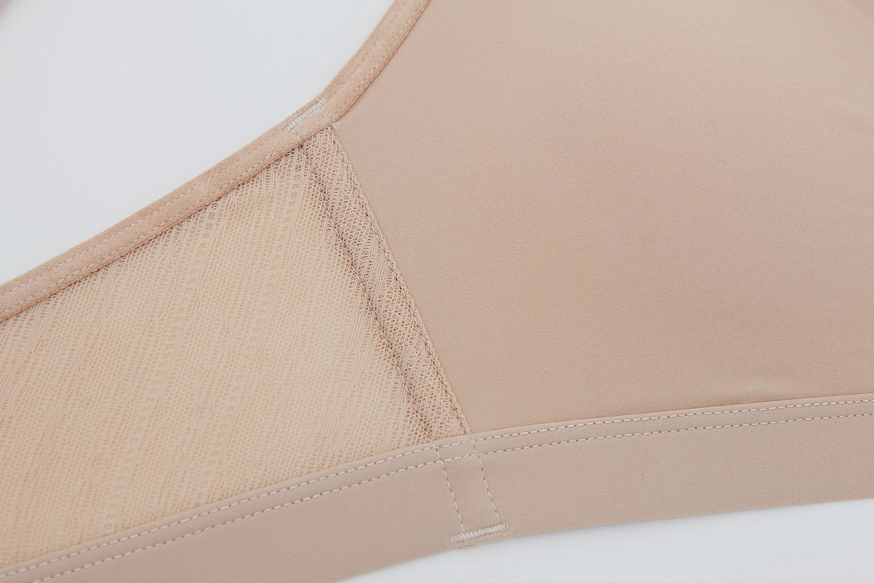 Nude Tulle Triangle Bra