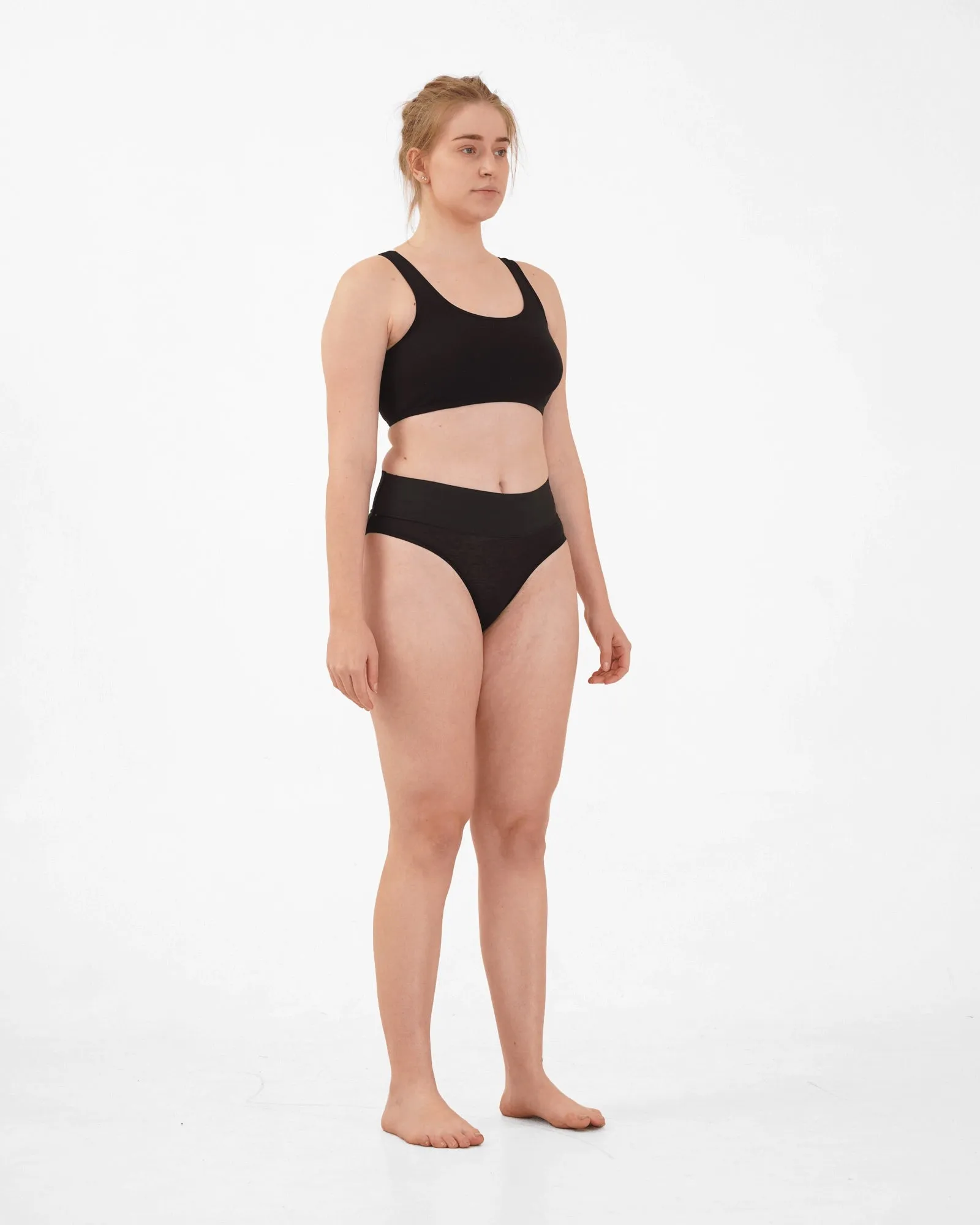 Organic Cotton Hipster Briefs- (Pack of 2), Black