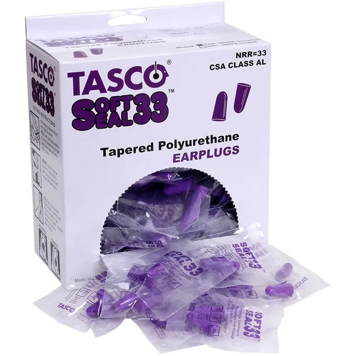 Purple Non-Corded Soft-Foam Tactical Earplugs 200 Pack