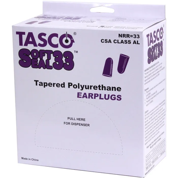 Purple Non-Corded Soft-Foam Tactical Earplugs 200 Pack