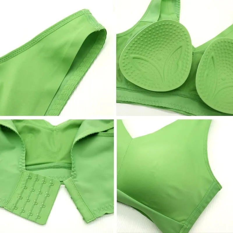 "Feel like not wearing one" Wireless Sports Push Up Bra - Purple