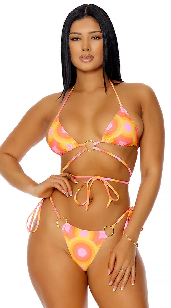 Saint Lucia Colorful Bikini
