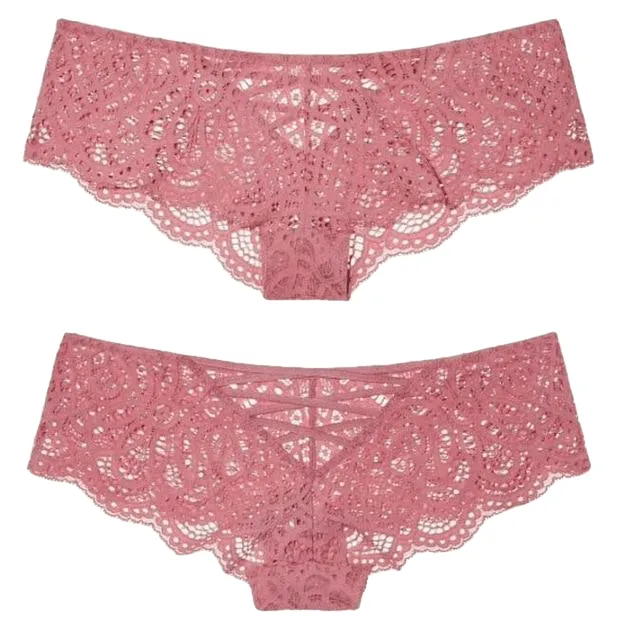 Sexy Ladies' Mid Waist Hollow Out Cotton Underwear