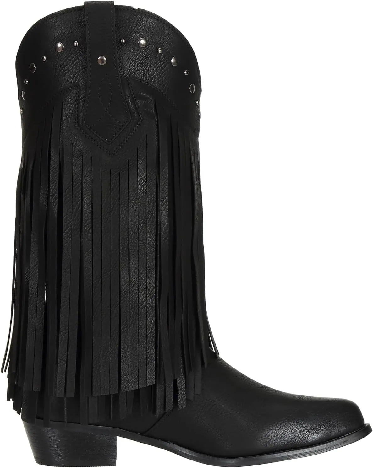 SheSole Women's Extra Wide Calf Fringe Boots Wide Width Western Cowgirl Cowboy Boots Plus Size Comfortable for Full Figures