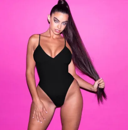 Summer Bikini Backless  Small to Large Size Solid Color One-piece