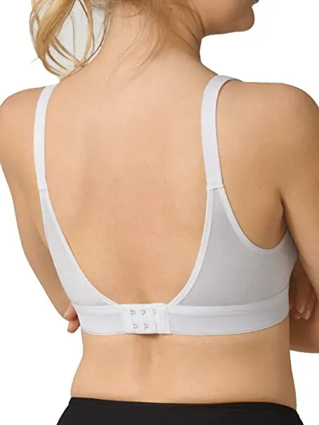 TRIUMPH <BR>
Triaction Workout Non-Wired Bra <BR>
White and Black <BR>