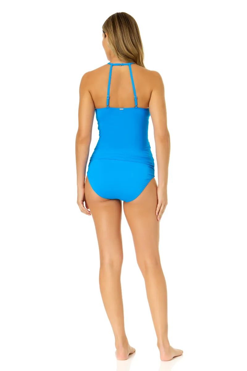 Women's Live In Color High Neck Tankini Swim Top
